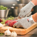 Food Grade HPPE Anti Cut Resistant Level 5 Kitchen Safety Work Gloves
